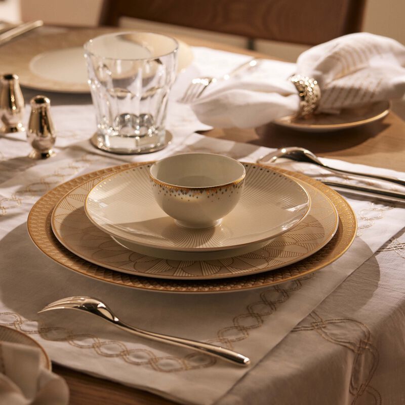 haviland souffle d or soup bowl gold 9cm set of 2