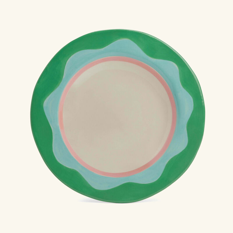 Laetitia Rouget Wavy Green Dessert Plate Tanagra UAE