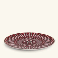 baccarat arcadia bread plate round red 16cm