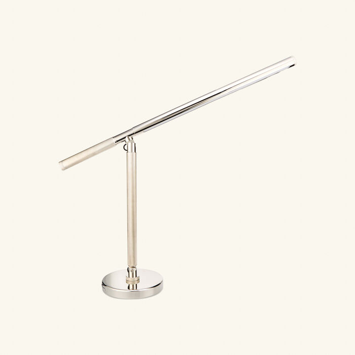 Barrett Knurled Boom Arm Desk Light Nickel ralph lauren home barrett knurled boom arm desk light nickel