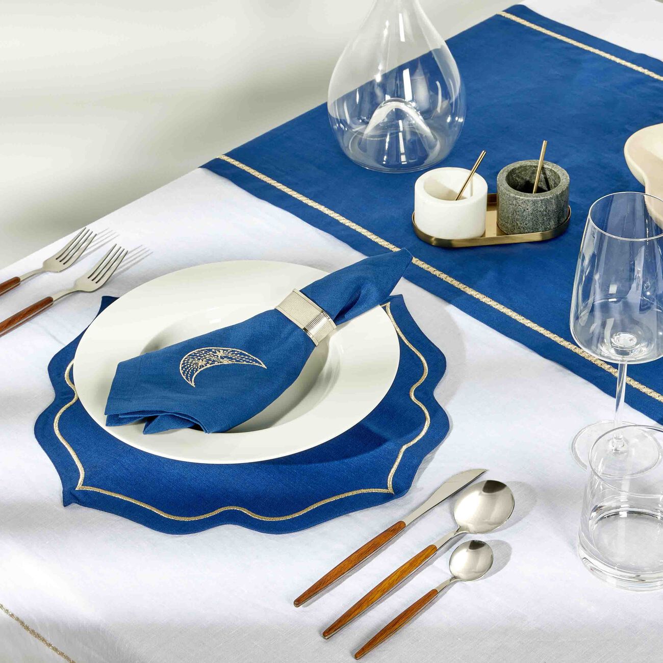Rosely Table Runner White catherine denoual rosely table runner white