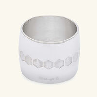 كريستوفل حلقة المناديل بيبي باللون الفضي