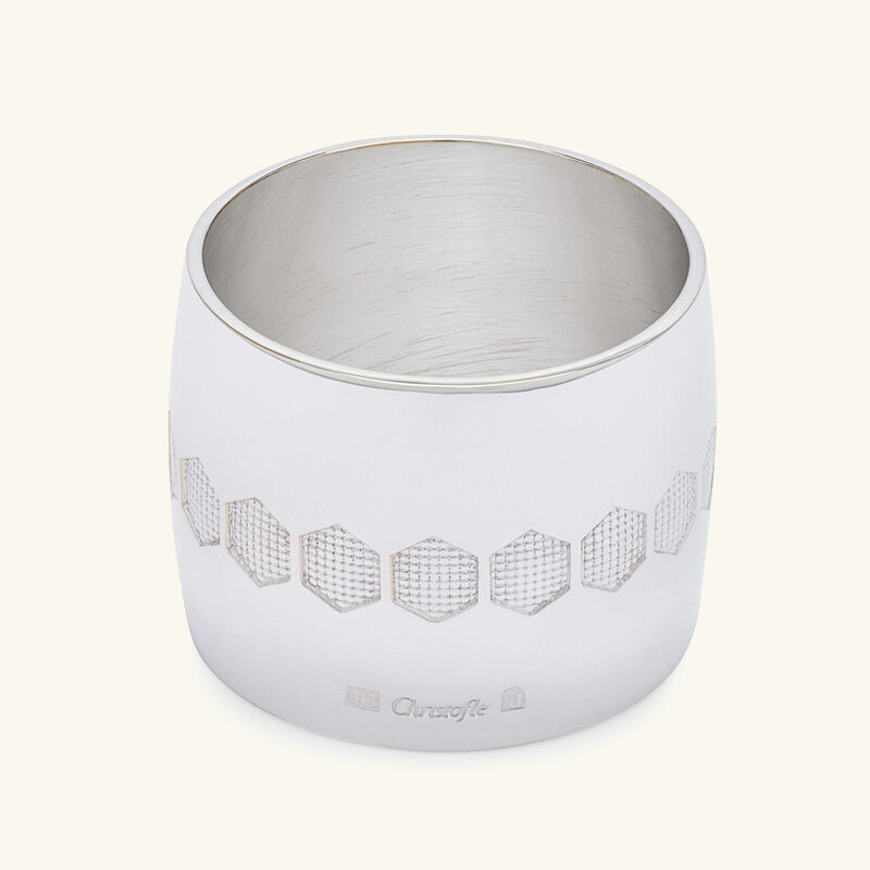 كريستوفل حلقة المناديل بيبي باللون الفضي