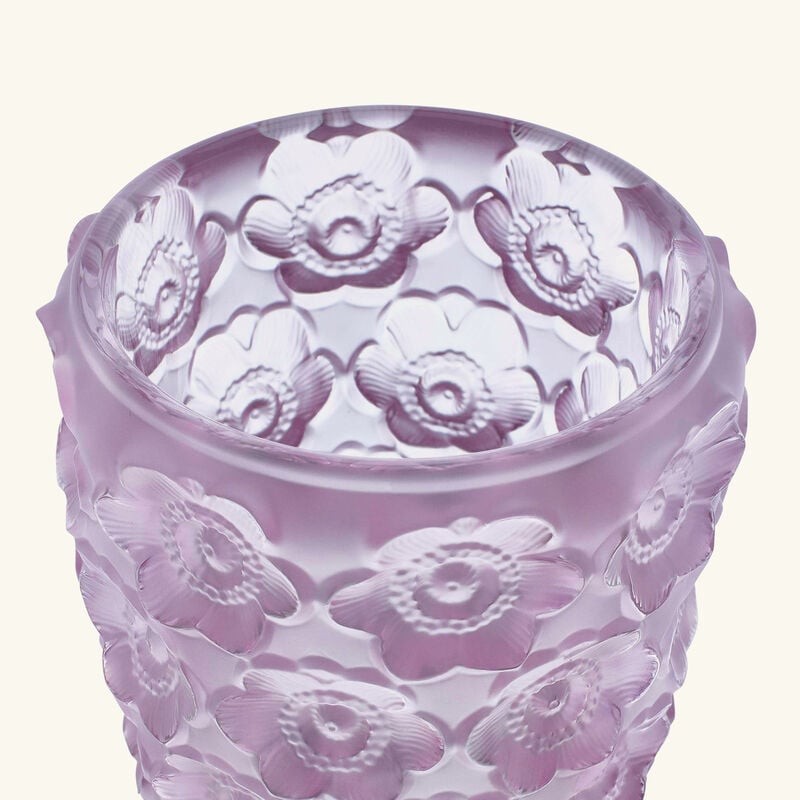 Anemones Votive Mini Pink lalique anemones votive mini pink