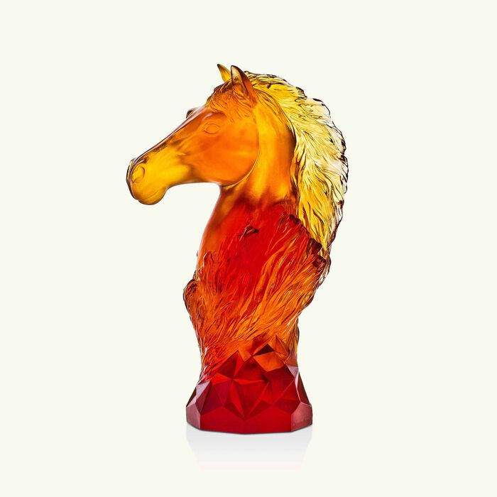 Cavalcade Chess Knight Sculpture Orange Limited Edition daum cavalcade chess knight sculpture orange limited edition