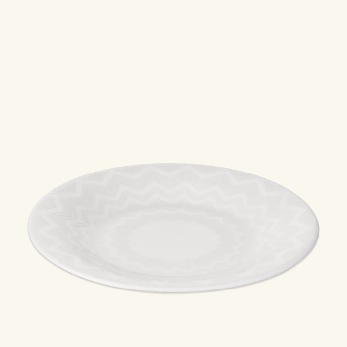missoni home zig zag bread   butter plate round white 15 cm set of 2