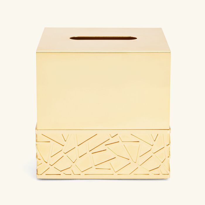 villari hiroito tissue box gold