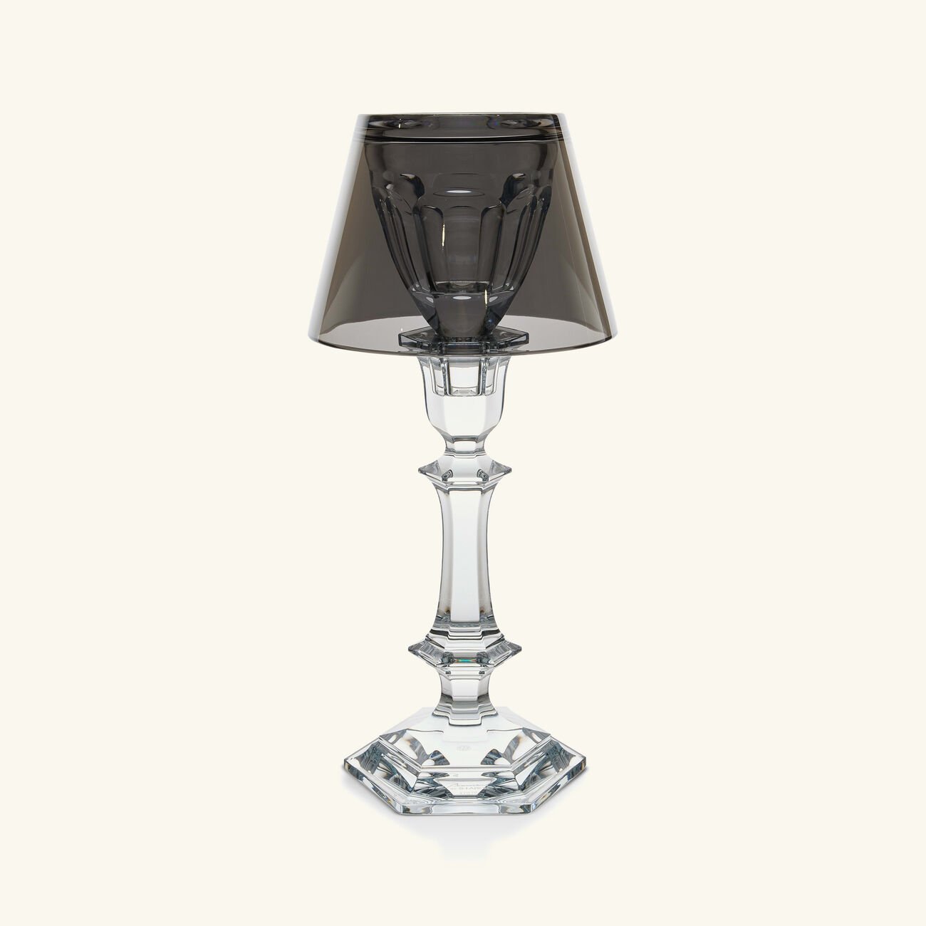 baccarat our fire candle holder silver