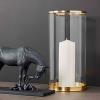 رالف لورين هوم حامل الشموع موديرن هوريكين كبير باللون الذهبي