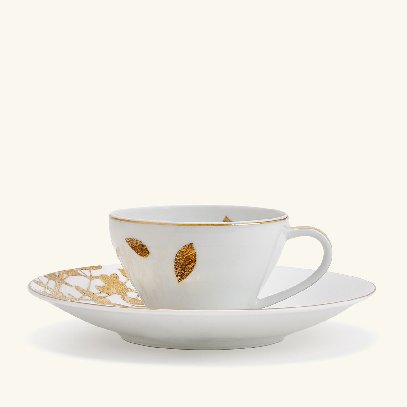 Vegetal Or Cup & Saucer Gold bernardaud vegetal or cup saucer gold