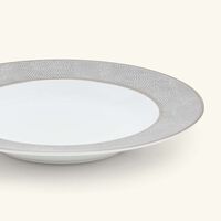 bernardaud sauvage soup plate round silver 22cm