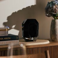 Octogone Vase Small Black baccarat octogone vase small black