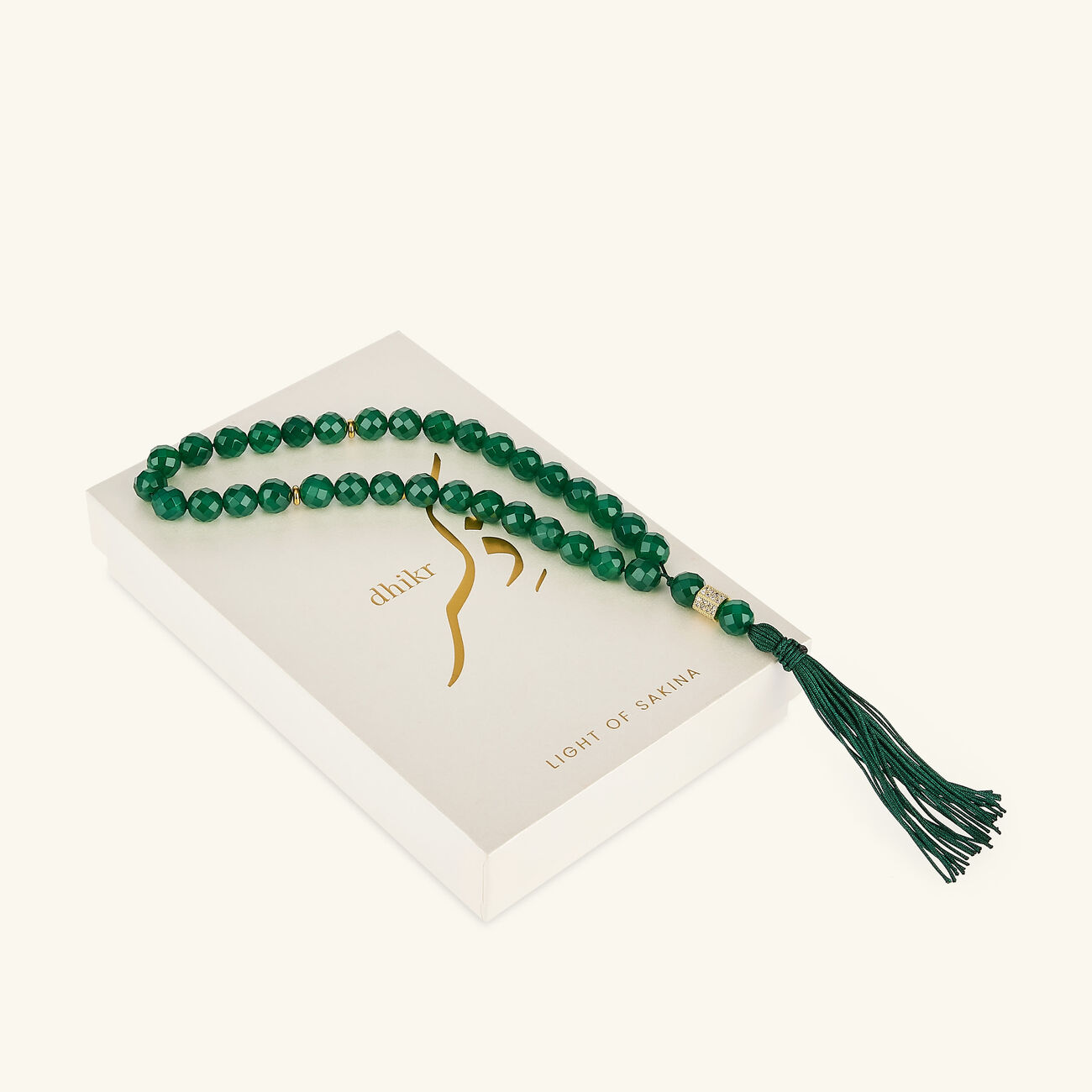 light of sakina misbaha green jade