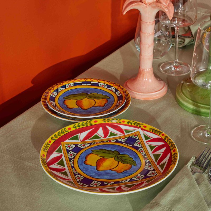 Carretto Dinner Plate Round 20cm Set Of 2 dolce gabbana casa carretto dinner plate round 20cm set of 2