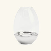 christofle mood nomade hurricane candle holder stainless steel