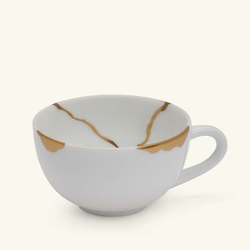 Kintsugi Coffee Cup & Saucer Black bernardaud kintsugi coffee cup saucer black
