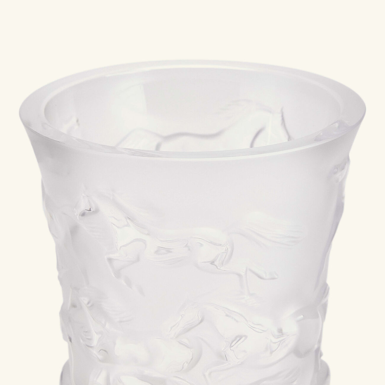 lalique mustang vase small clear