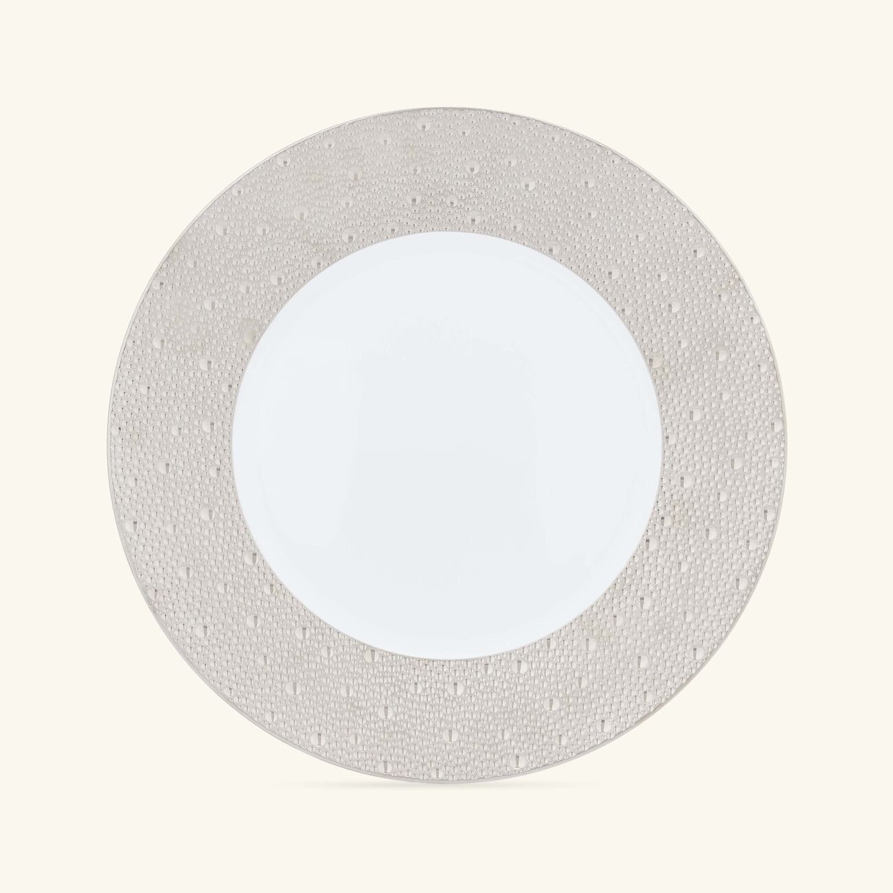 برناردو طبق الضيافة إكيوم دائري باللون الفضي 29 سم