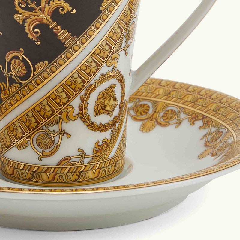 versace i love baroque coffee cup   saucer set black