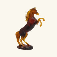 Spirited Horse Sculpture Medium Brown daum spirited horse sculpture medium brown