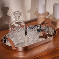 رالف لورين هوم صينية الضيافة وايت مستطيلة كبيرة من الستانلس ستيل