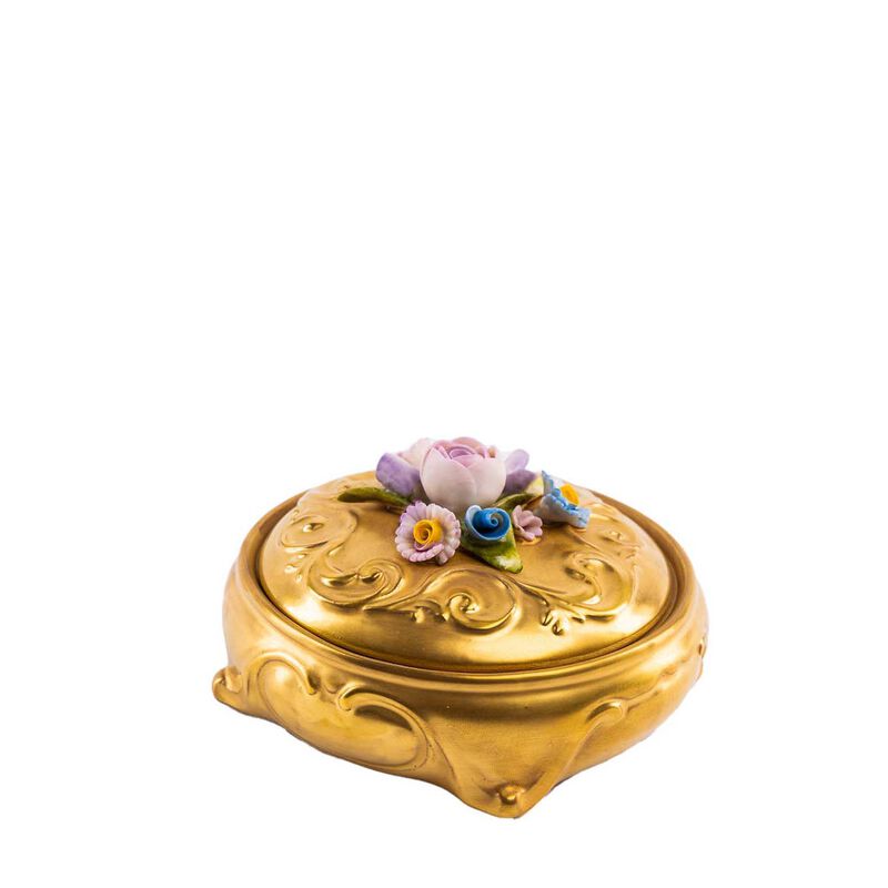 Marie-Antoinette Medium Round Trinket Box, large