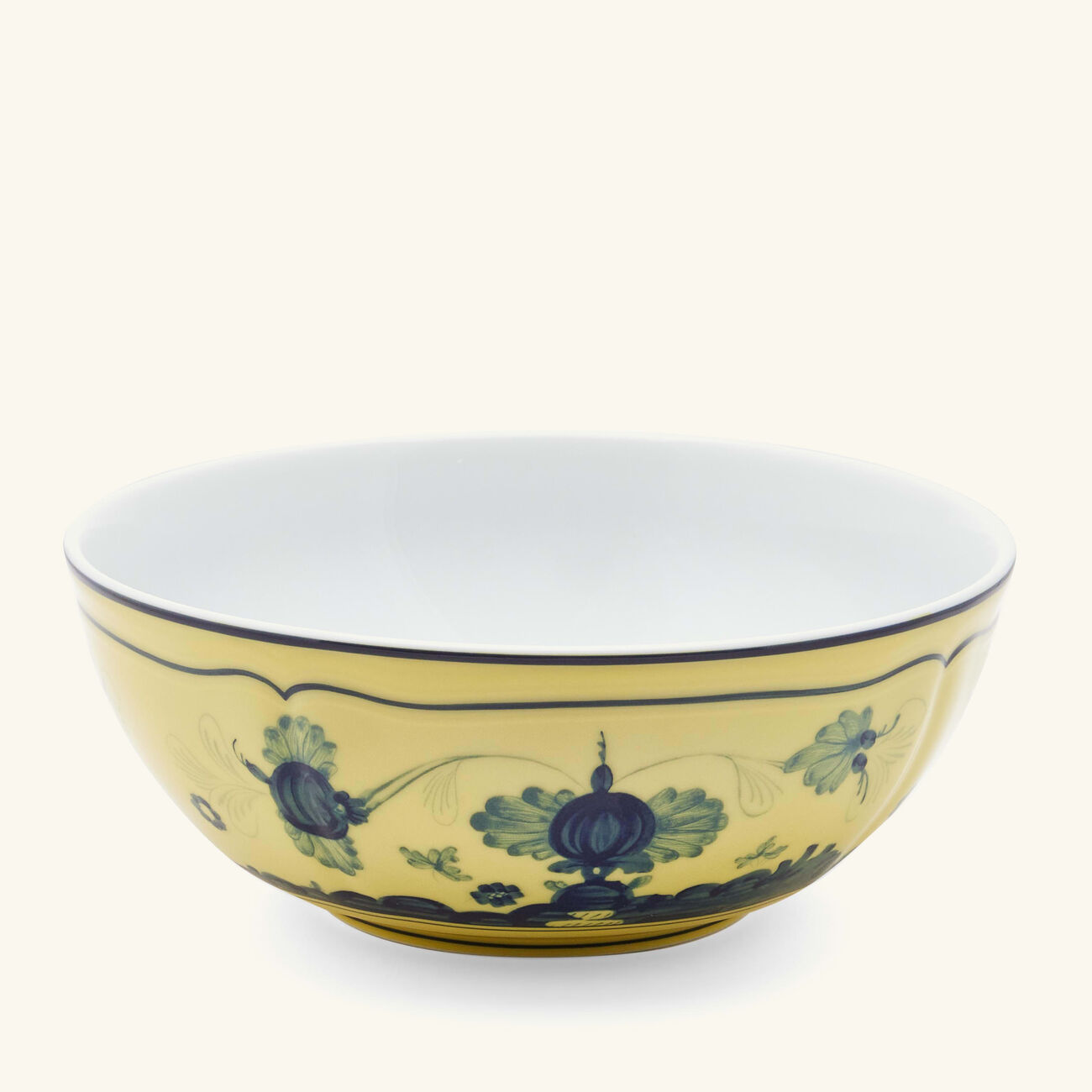 ginori 1735 oriente italiano bowl yellow