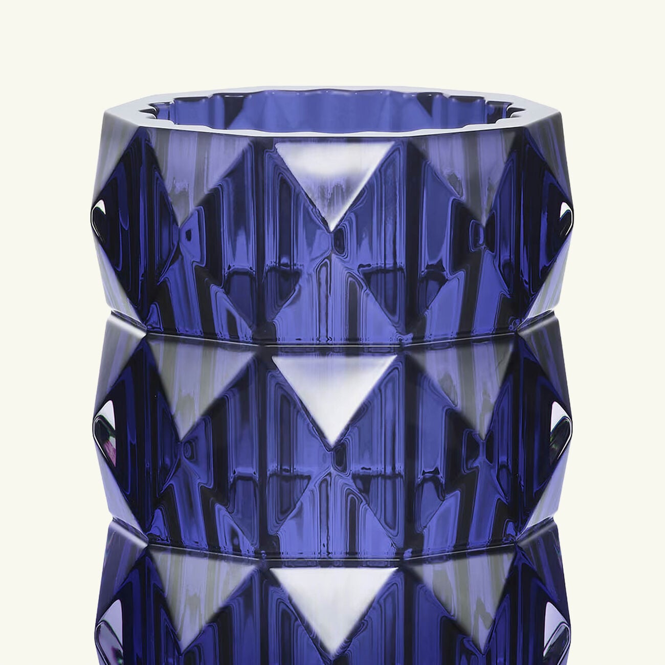 Louxor Vase Round Small Blue baccarat louxor vase round small blue