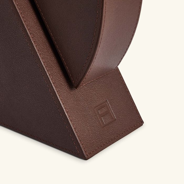 assouline cubist right bookend brown