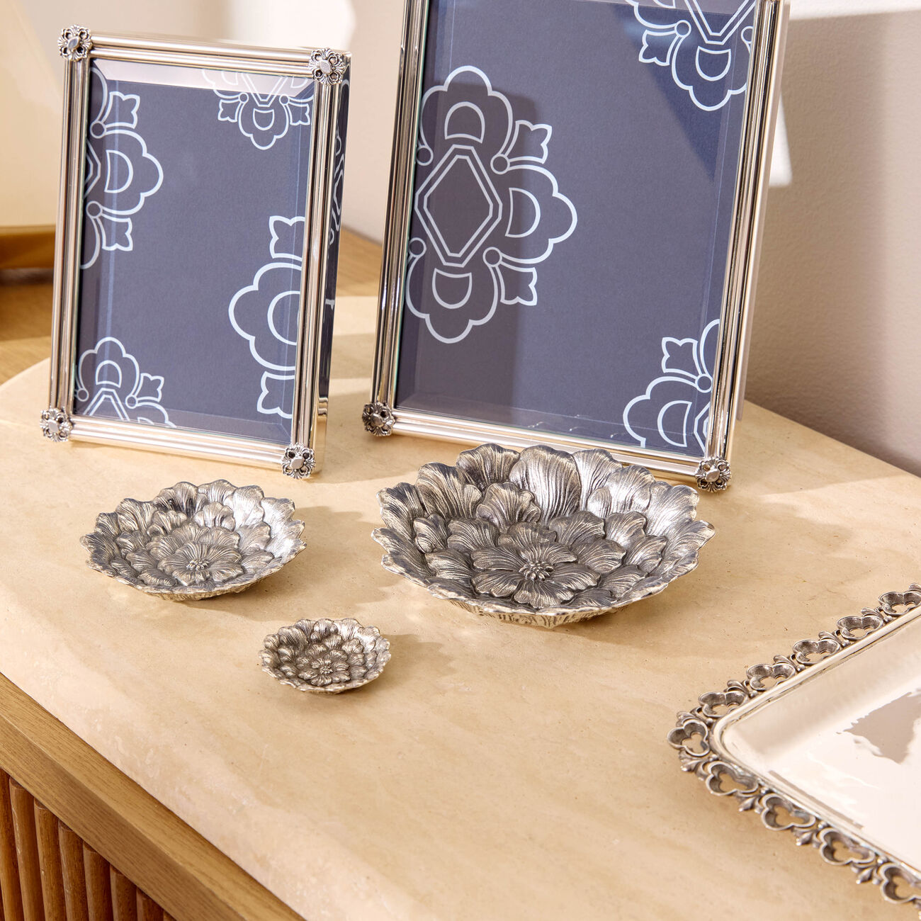 buccellati gardenia flower bowl small silver