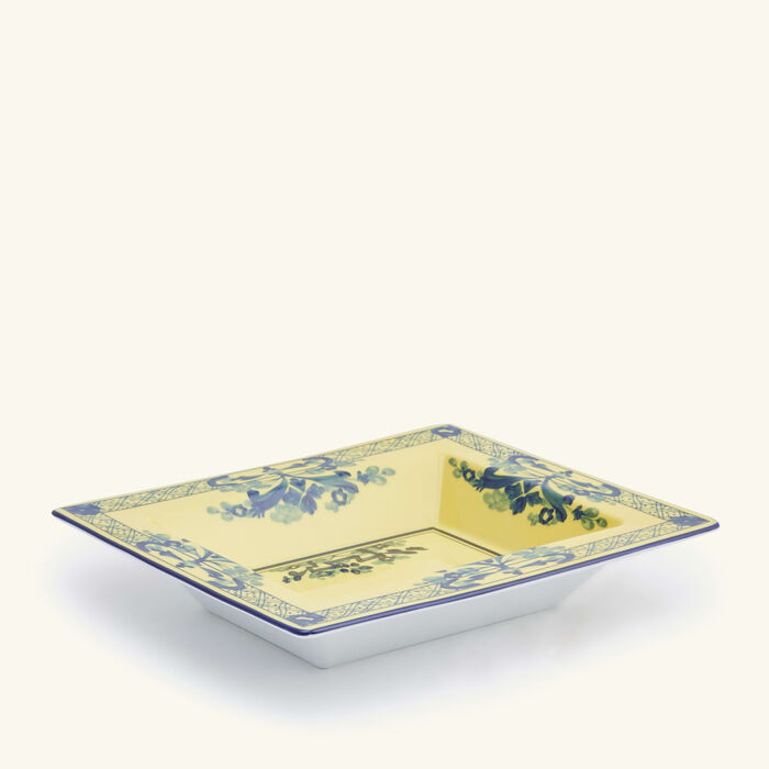 جينوري 1735 صينية الحلى والمجوهرات أوريينتي إيتاليانو تشيترينو مستطيلة صغيرة صفراء