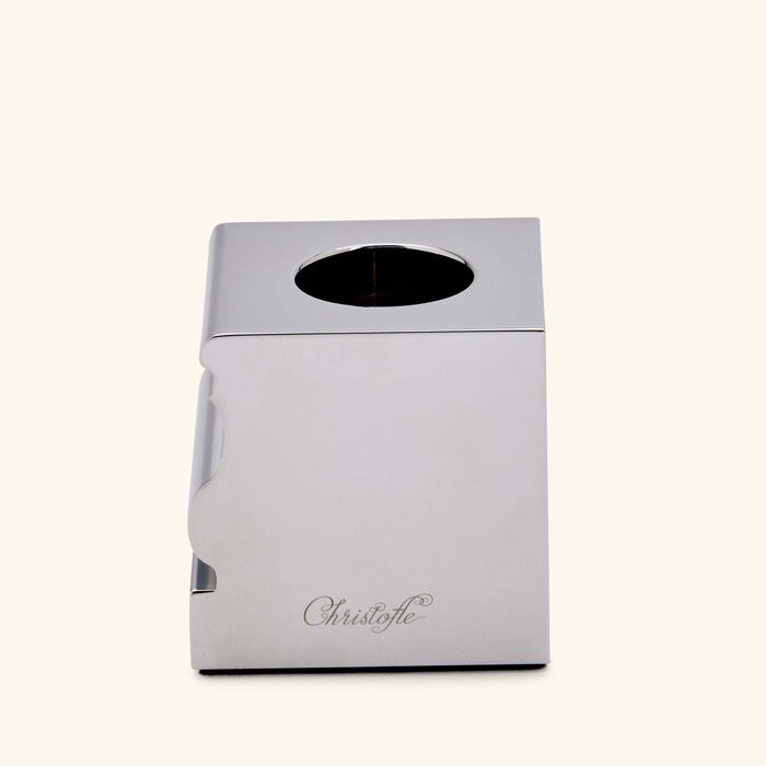 christofle perspectives candle holder small chrome