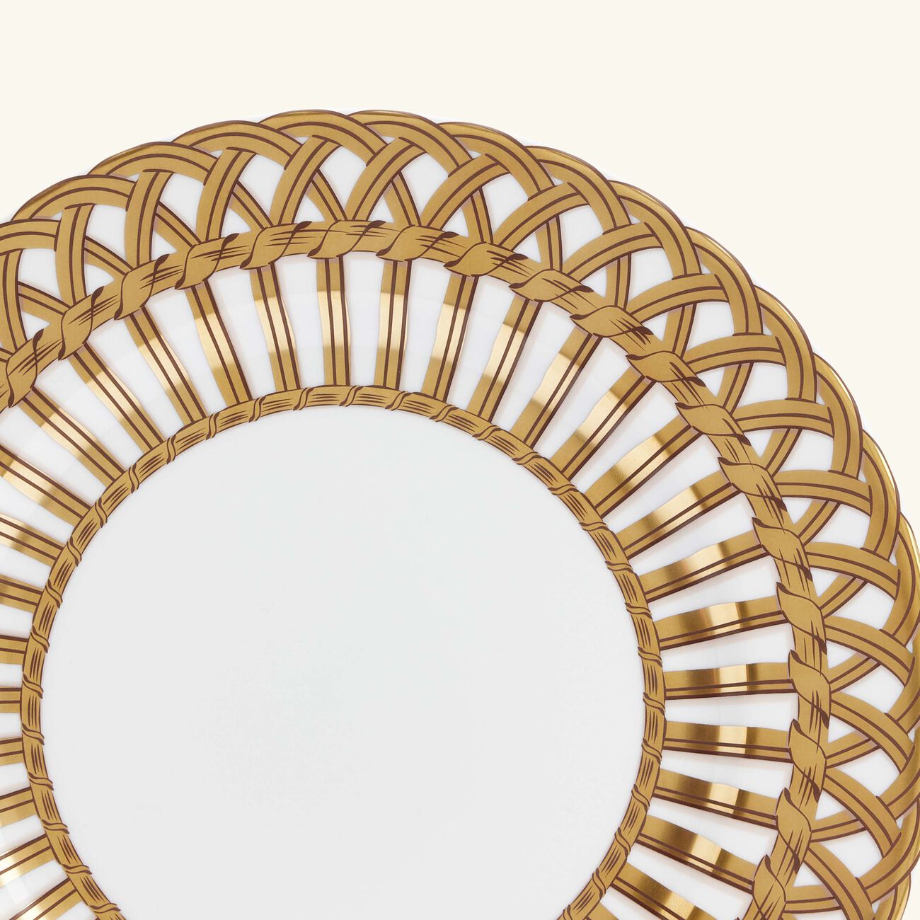 بينتو باريس طبق الطعام فانري ذهبي 26 سم