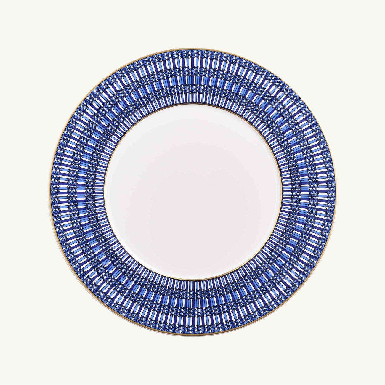 baccarat arcadia dinner plate round blue 27cm set of 2