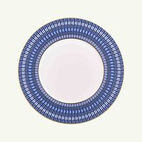 baccarat arcadia dinner plate round blue 27cm set of 2