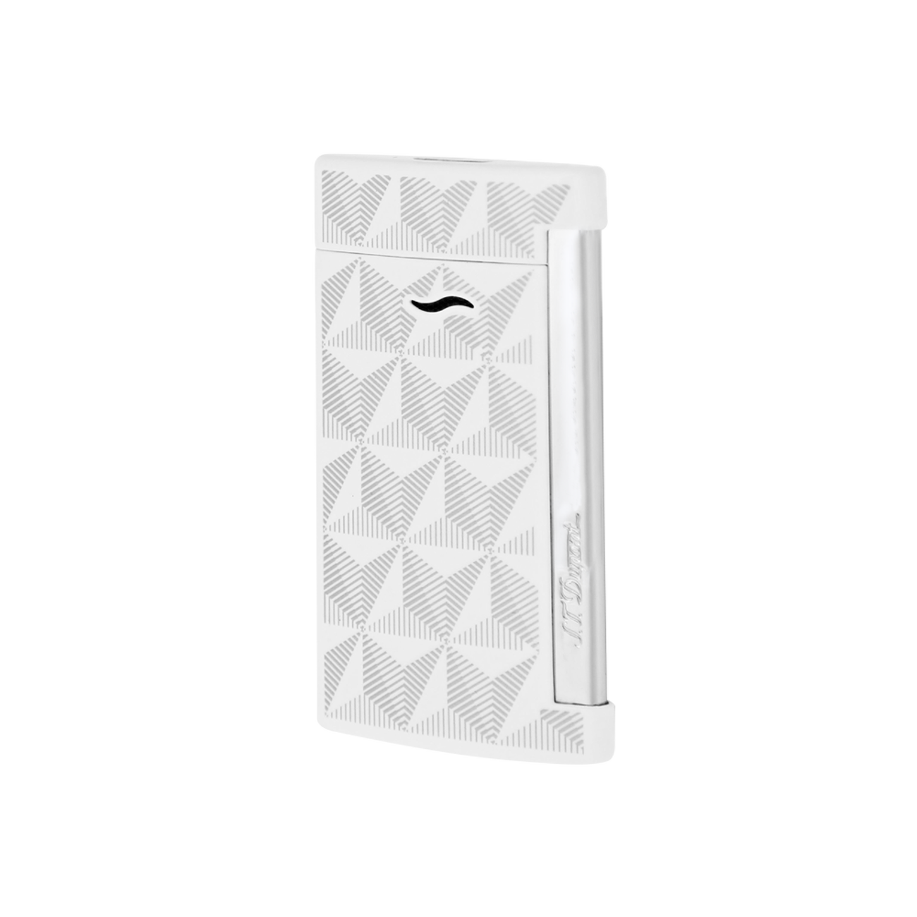 st dupont lighter slim 7 firehead lighter silver