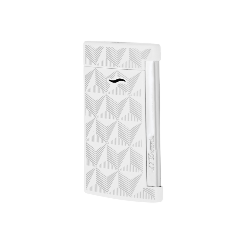 st dupont lighter slim 7 firehead lighter silver