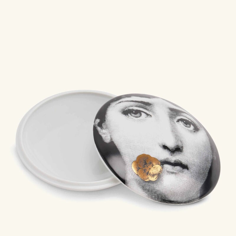 Tema e Variazioni no.137 Round Box Gold fornasetti tema e variazioni no 137 round box gold