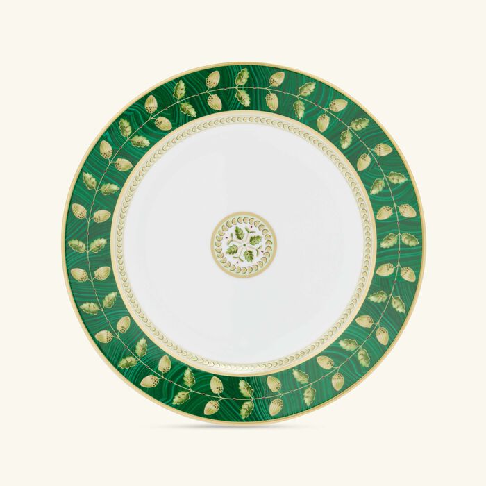 bernardaud constance malachite salad plate round green 21cm