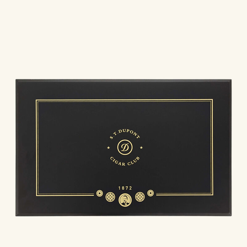 Premium Cigar Humidor Box Black st dupont premium cigar humidor box black