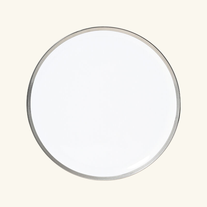 bernardaud maille platine serving platter round white 32cm