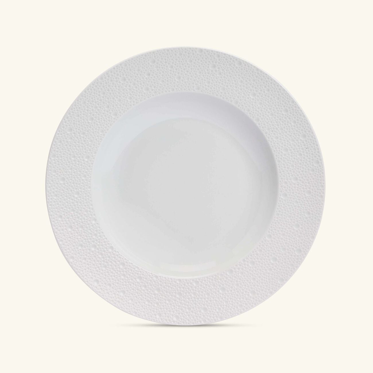 bernardaud ecume soup plate round white 29cm