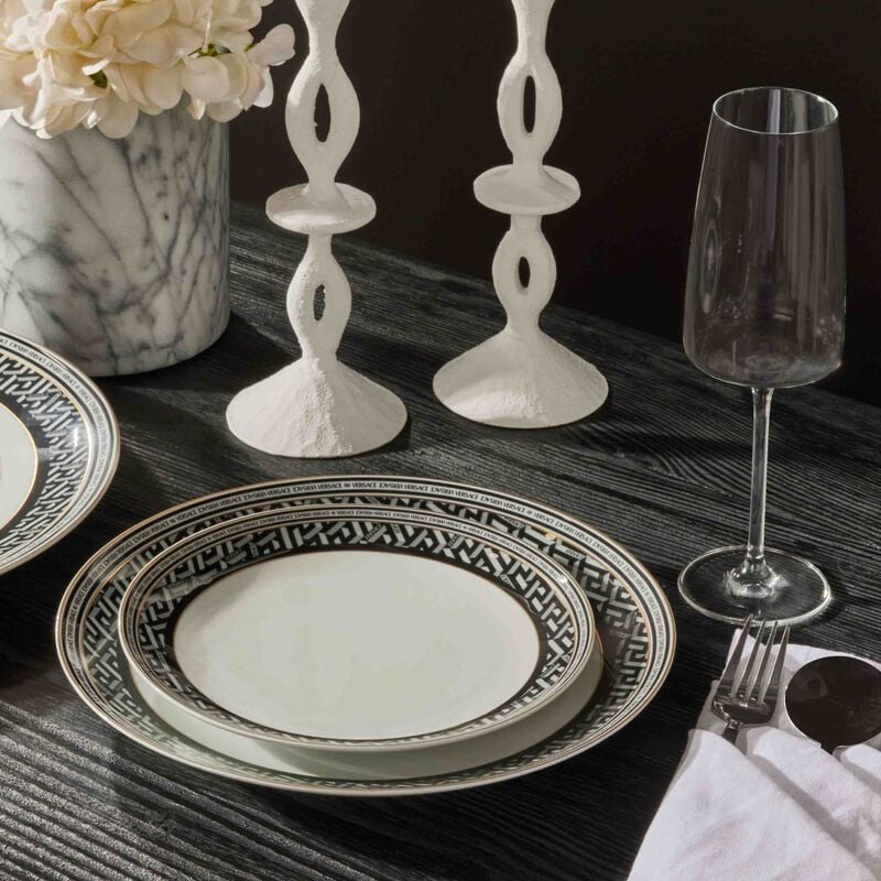 La Greca Signature Dessert Plate Round White 20cm versace la greca signature dessert plate round white 20cm