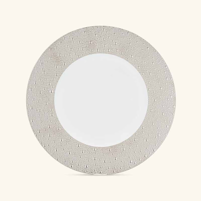 Ecume Serving Plate Round Silver 31cm bernardaud ecume serving plate round silver 31cm