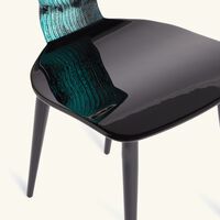 Lux Gstaad Chair Turquoise fornasetti lux gstaad chair turquoise