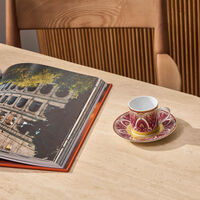Reves Du Nil Pourpre Coffee Cup & Saucer Red haviland reves du nil pourpre coffee cup saucer red