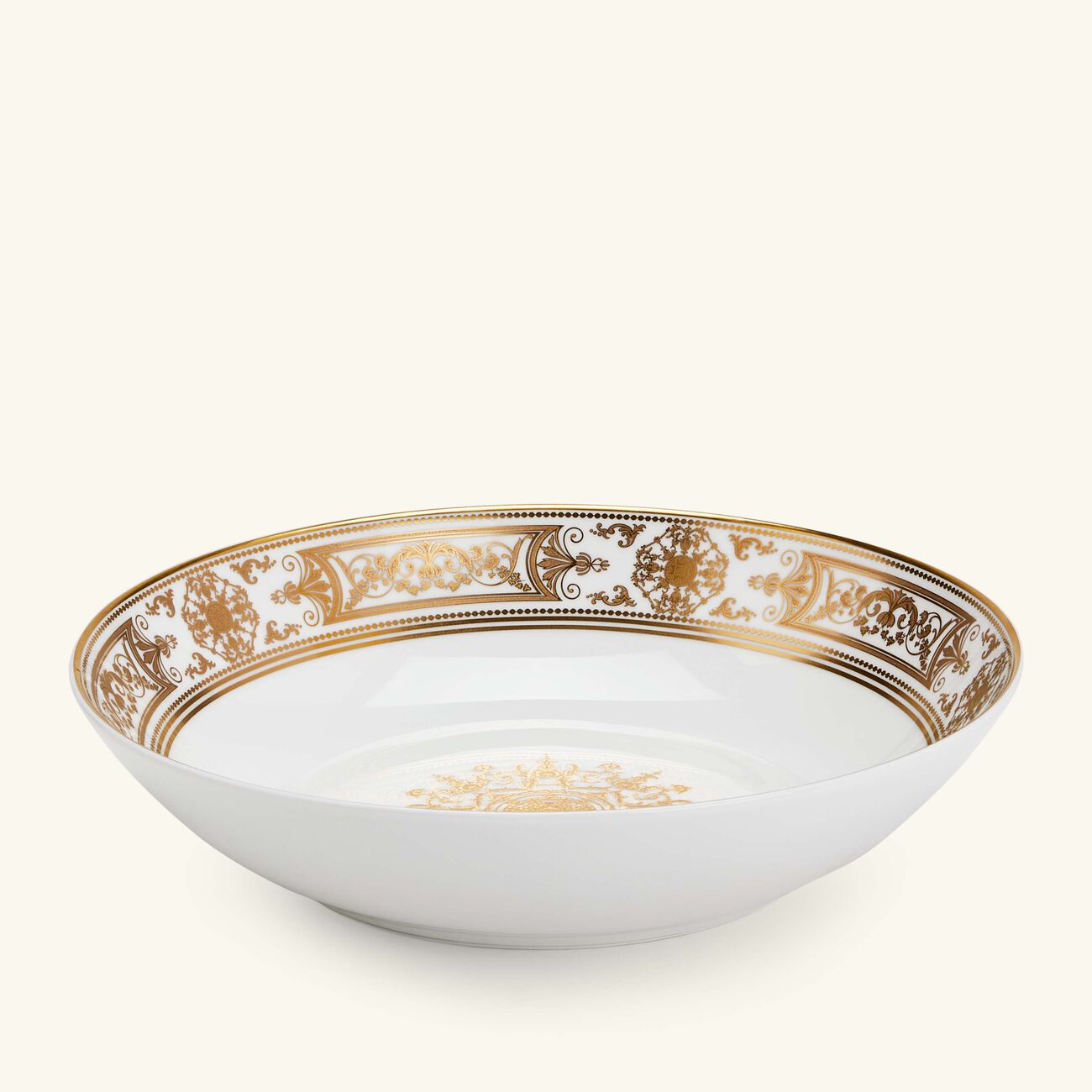 bernardaud aux rois soup bowl round gold 19cm