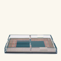 Cachemire Tray Rectangular Green Set Of 4 etro cachemire tray rectangular green set of 4
