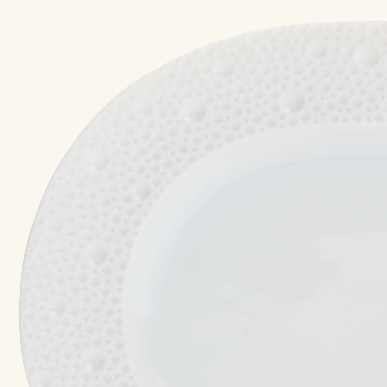 bernardaud ecume serving platter oval white 21cm
