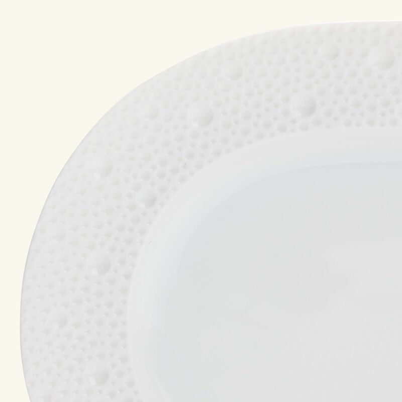 bernardaud ecume serving platter oval white 21cm